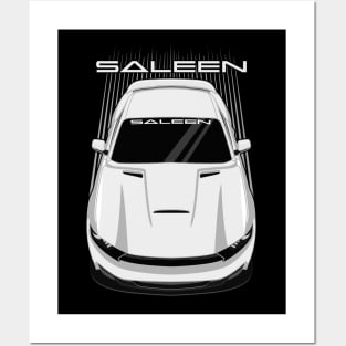 Ford Mustang Saleen S302 - 2015-2017 - White Posters and Art